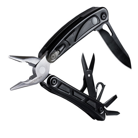 PRIME-LINE WORKPRO W014009 10-in-1 Multi-Function Pliers, Stainless Steel Construction Single Pack W014009